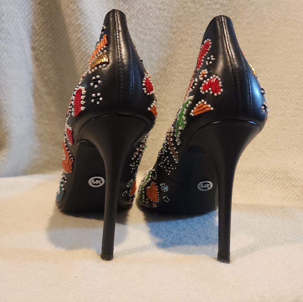 Michael Kors Keke Beaded Party Pumps - Never Worn - Size 9.5 - Picture 8 of 16